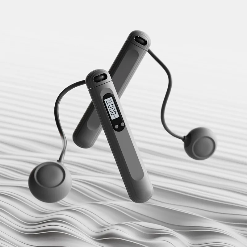 Corda de pular fitness, equipamento de exercício doméstico, corda de pular ponderada, repetições de contagem para crianças e adultos, sem necessidade: YELLOW