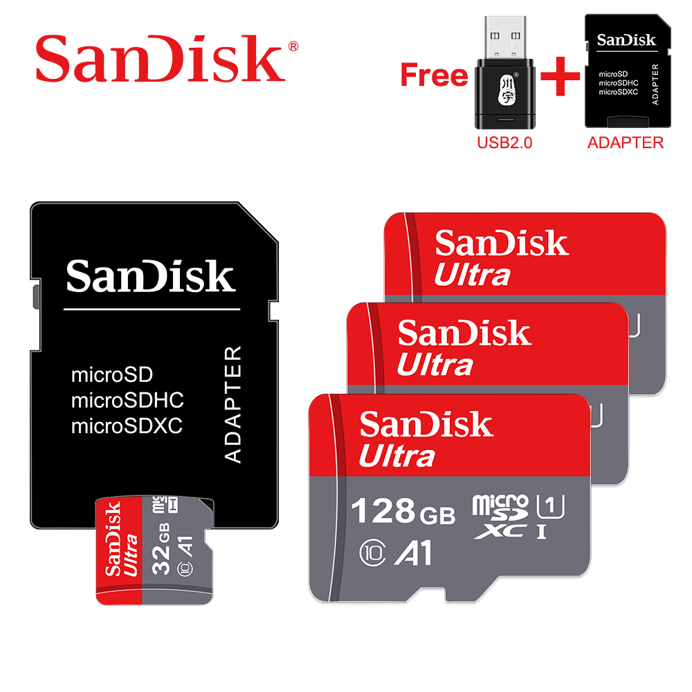 Sandisk-tarjeta Micro SD, Ultra Micro SD, de 128 GB, 32GB, 64GB, 256GB, 16 GB y 400gb, tarjeta de memoria Flash SD/TF, 32 64, 128 GB, microSD para teléfono