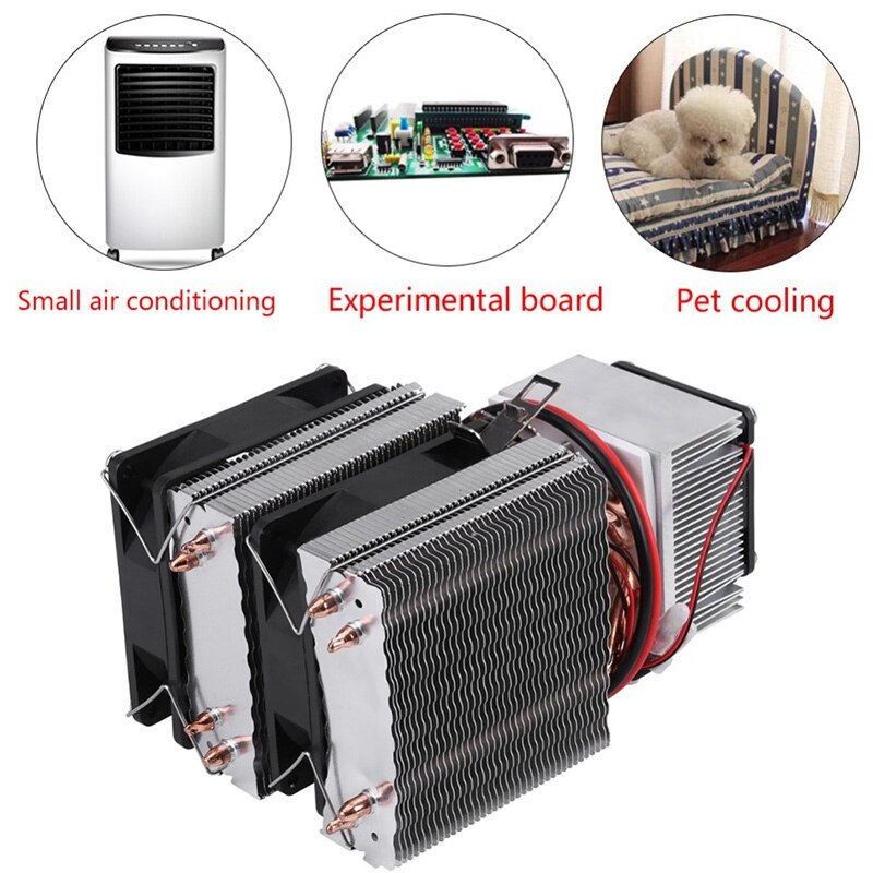 Dc12v koelinstallaties, koeling, luchtkoeling, radiator, doe-het-zelf koelkast, koelsysteem 180w 20a halfgeleider mini-airconditioners