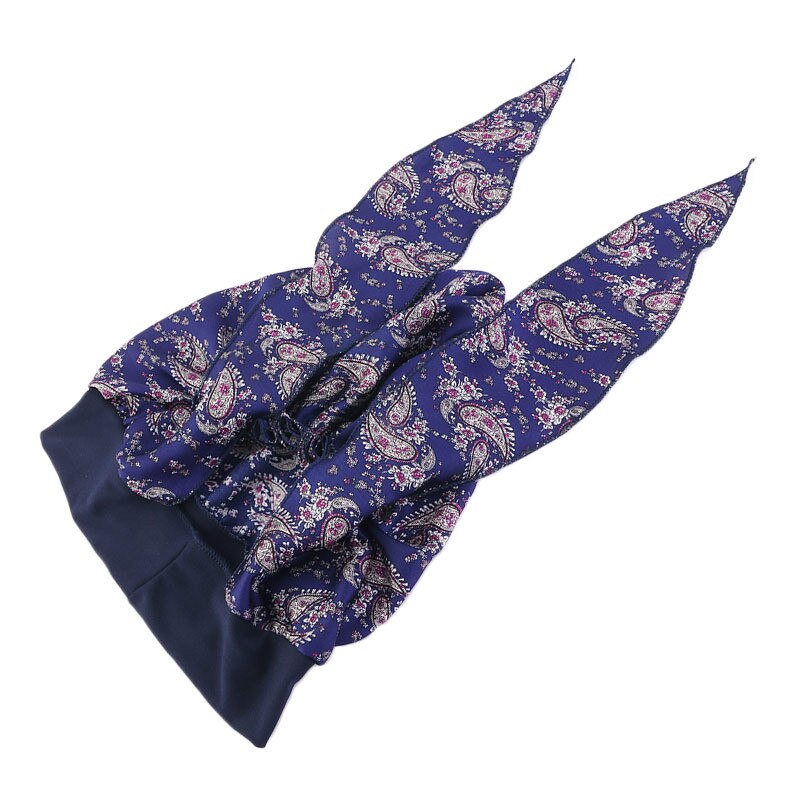Elastische Haarband Hoofddoek Hoed Zijde Imitatie Vrouwen Tulband Hoed Mode Moslim Tulband Hijab Hoeden Indiase Cap Wrap Cap 12 kleur