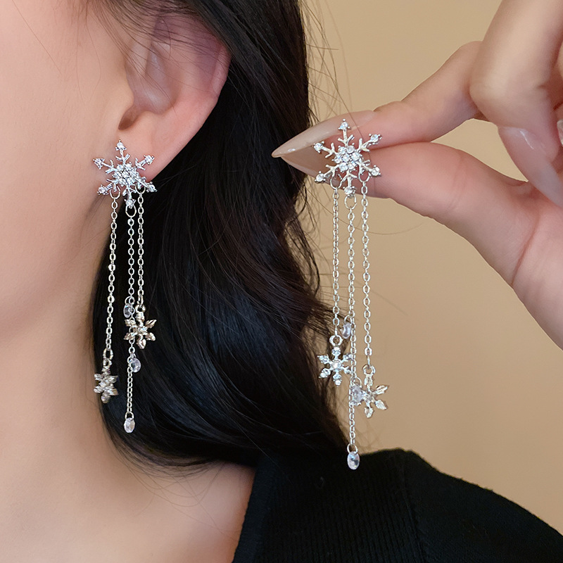 Pendientes largos de ojos grandes exagerados de estilo francés, pendientes de gotas de agua con perlas a la: PALLADIUM