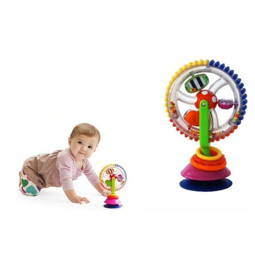 Juguete para bebé, carrito para bebé, silla con ventosa alrededor del volante, campana de molinillo giratoria, nueva educación, juguetes educativos para el desarrollo del bebé