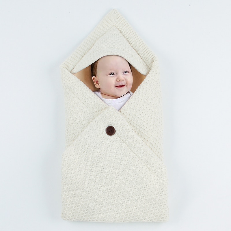 Baby soveposer vinter varm spædbarn fleece svøb tæpper 0-6m nyfødte klapvogn sengetøj indhyller børn sovesæk