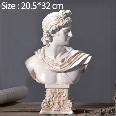 Estatua de personaje griego europeo, escultura de carácter de resina creativa, decoración de escritorio para habitación, decoración para el hogar, accesorios de decoración
