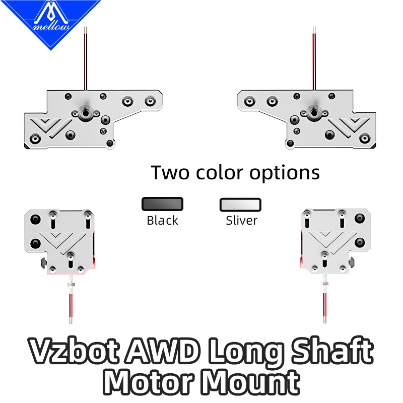 Mellow højpræcisions cnc  vz235 vzbot langakselmotorbeslag til diy 3d printer ldo -42 sth 48-2804ah(s40r)  motor / kraken motor