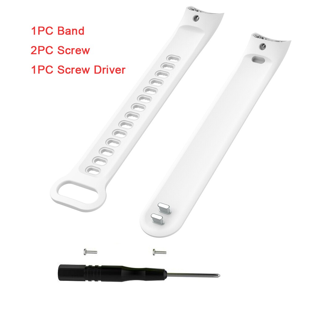 wristbands For Tracker accessories TPE Sports Wrist Band Bracelet Strap for Huawei Honor Band 3 Smart Fitness Tracker 11.26: white