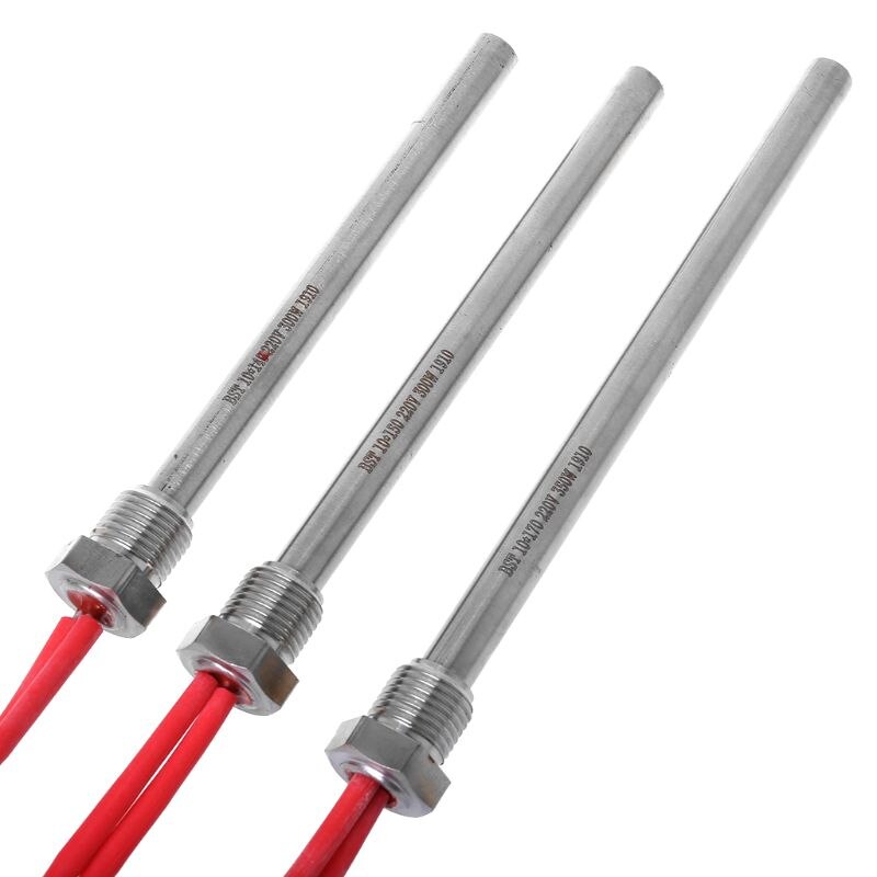350w 220v ignição quente haste fogão de madeira da pelota 10*140/150/170mm m16 * 1.5 linha para a grade da lareira