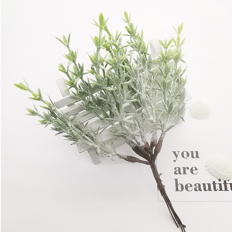 Flores artificiales de plantas de plástico para manualidades, flores decorativas para boda, corona, broche de costura, decoración del hogar, guirnalda de Navidad: 21