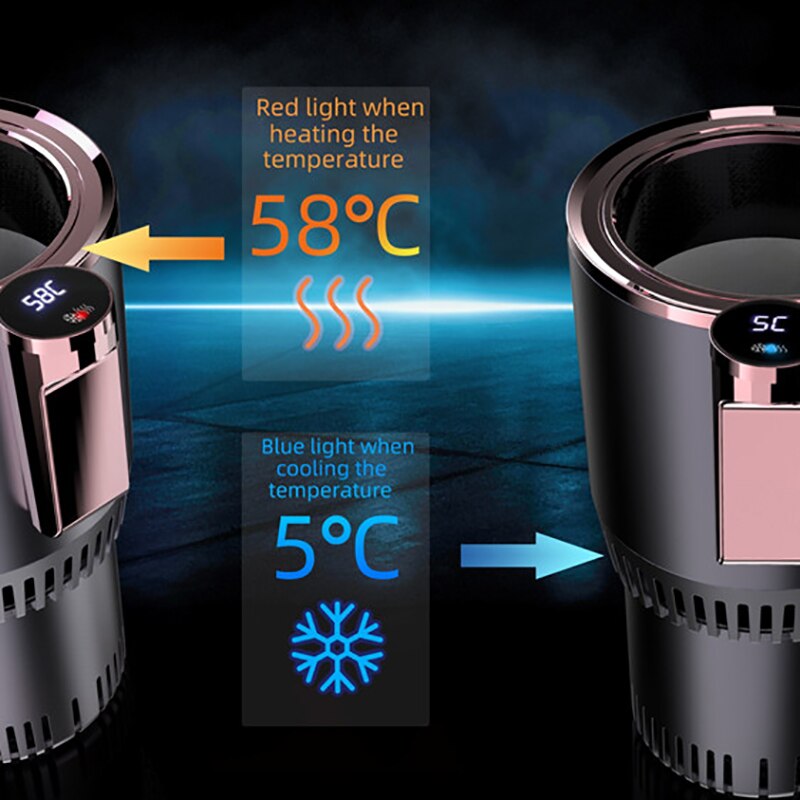 Smart &amp;Cold Cup Drinks Holders Home Office Fast Refrigeration Heating Insulation Electric Cup Mini refrigerator Can/Mug Holde