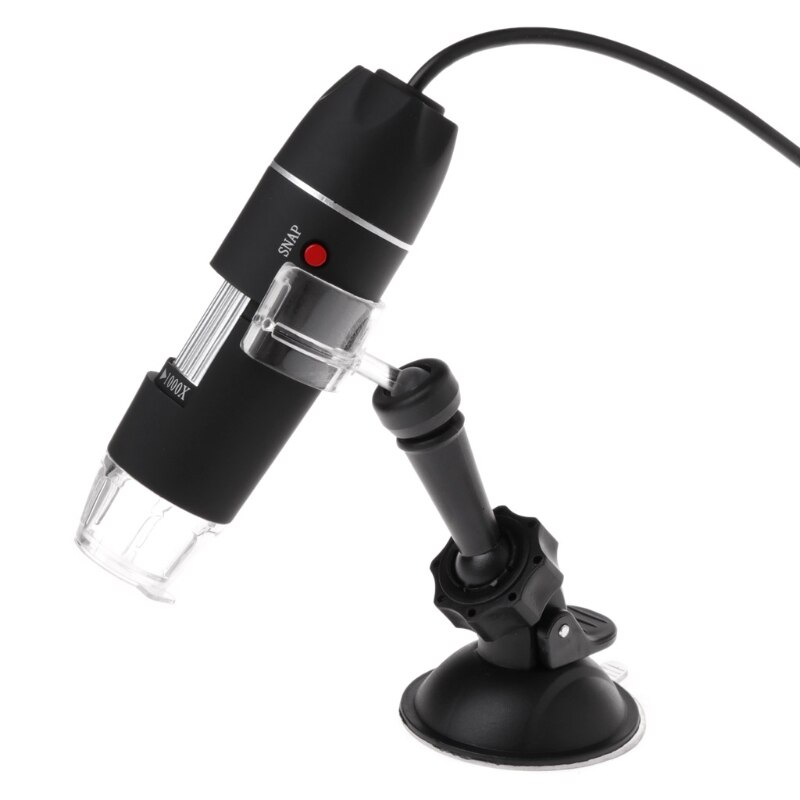 Portable Digital USB Microscope Camera 1000X 8 LED Light Handheld Suction Tool
