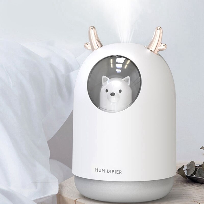 300ML Cute Pet Ultrasonic Air Humidifier Aroma Ess... – Vicedeal