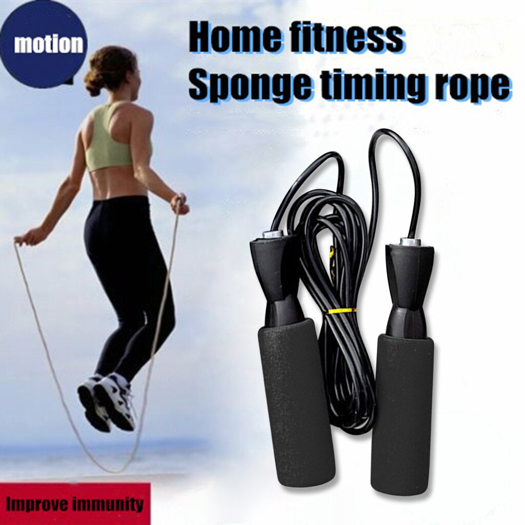 Fast 2PCS Jump Rope-Adjustable Speed Jumping Cable Skipping Rope Ball Comfortable Protect health Leisure sport#4