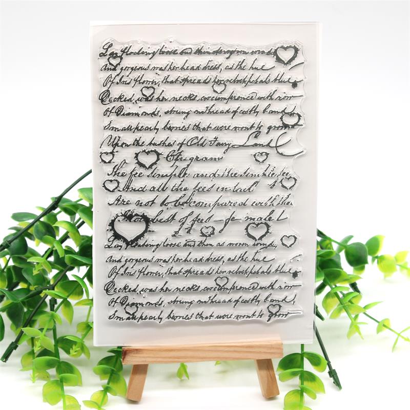 Musikkbakgrunn gjennomsiktig klar silikonstempel/forsegling til å lage selv-utklippsbok/fotoalbum dekorative kort: 8