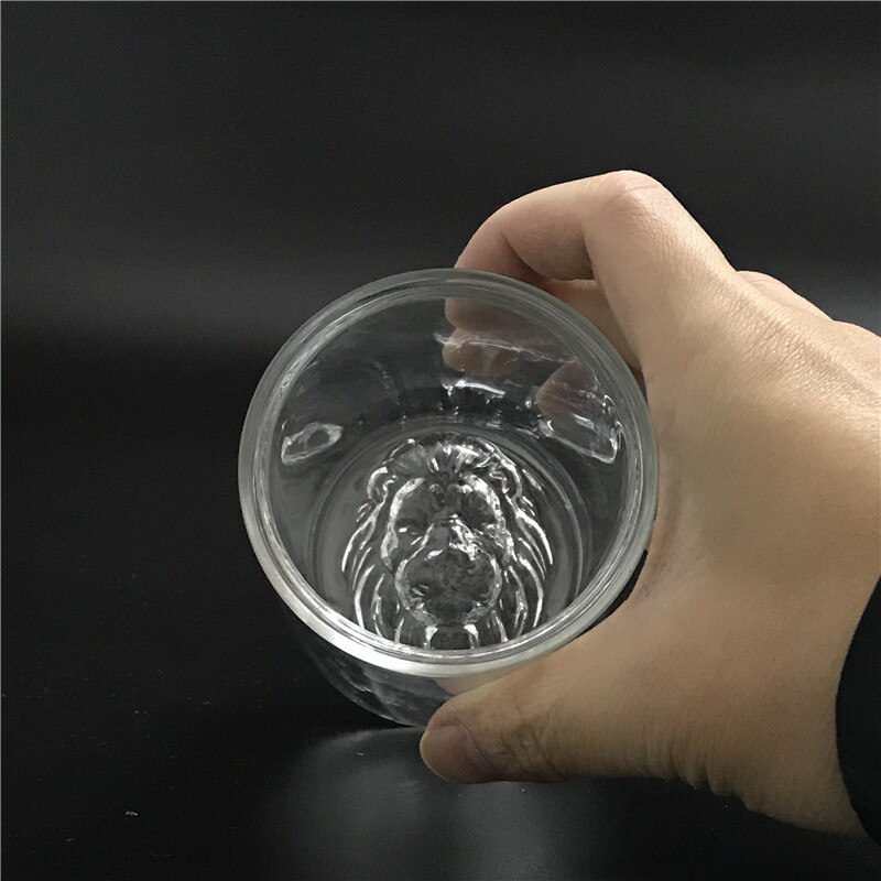 Double Wall Glass Lion Cocktail Cup Drinkware