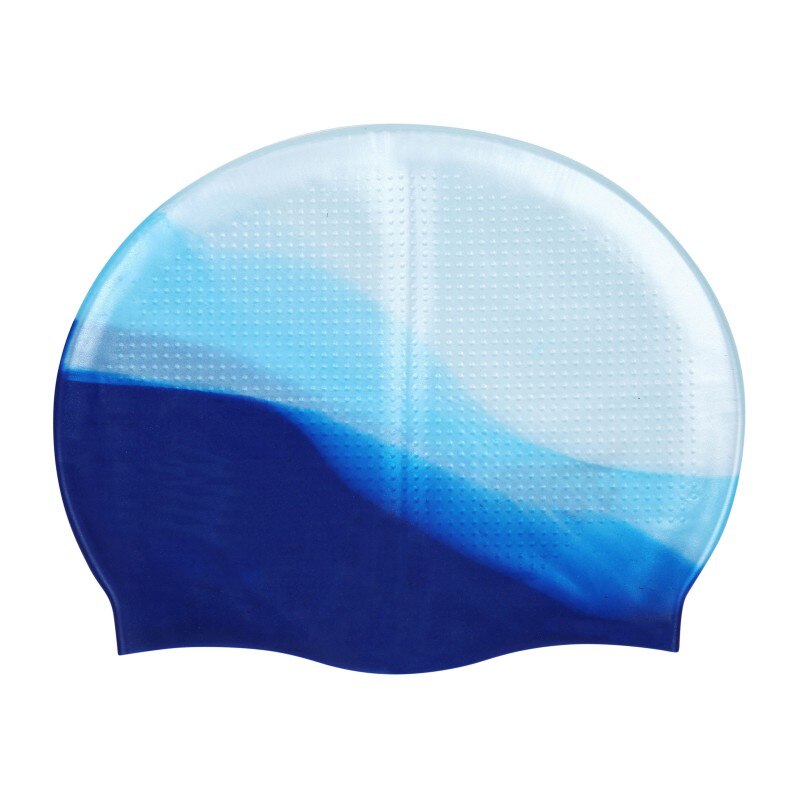 Elastic Waterproof PU Fabric Swimming Cap Protect Ears Long Hair Sports Swim Pool Hat Swimming Cap Free Size For Men/Women Adult: Light Green