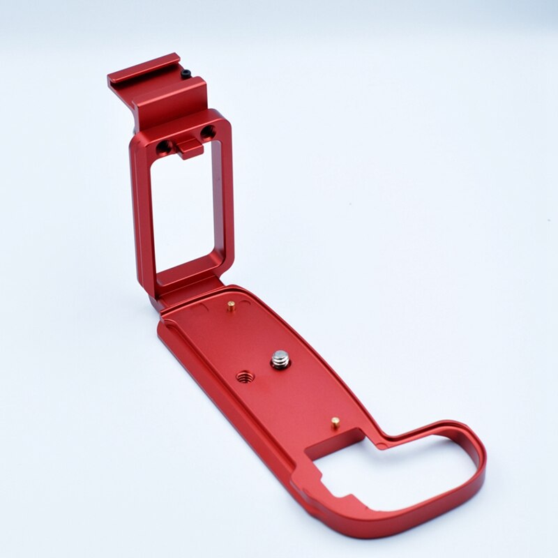 Quick Release L Plate Holder Hand Grip Tripod Bracket for Canon EOS R Camera Arca Swiss Tripod Head (Red)