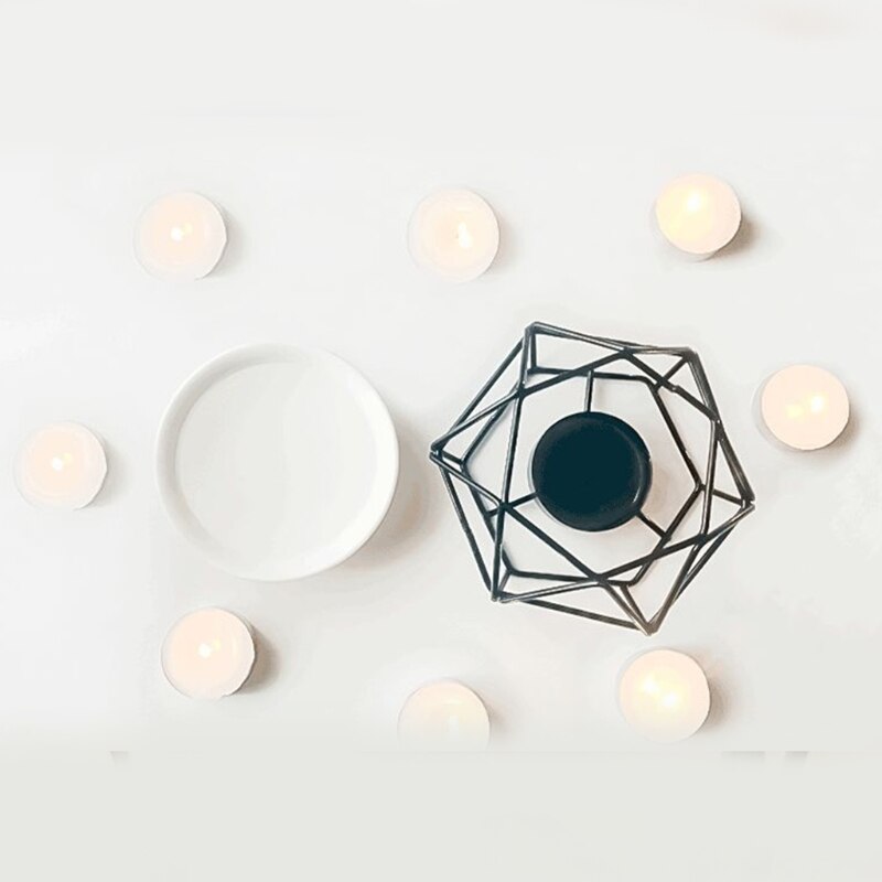Aromatic Oil Burner, Geometric Ceramic Essential Oil Candle Holder Wax Melt Burner Warmer Melter fragrance for Home Office