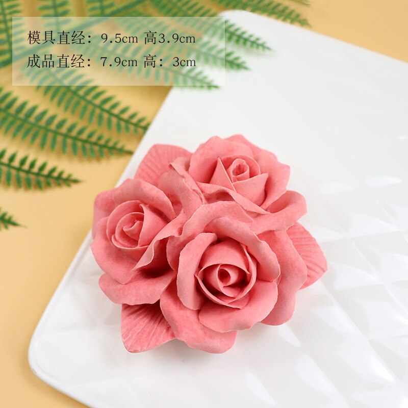 Rose blomst mousse kage silikone form chokolade form kage dekoration bagegrej fødevarekvalitet silikone: 1