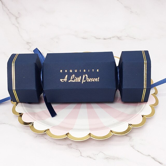 20/40PCS Candy Box Party Chocolate Boxes Packaging Cartons Sweets Wedding Birthday Favors Suppies Decorative: 20PCS / Blue