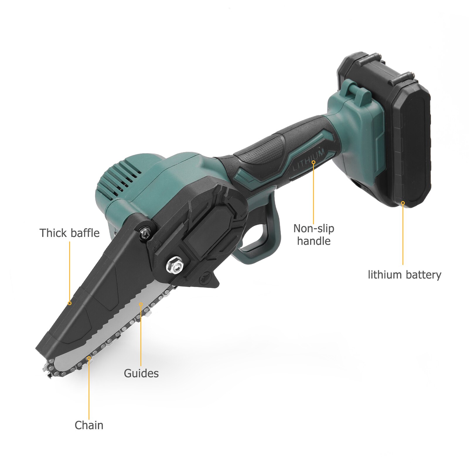 21V Draagbare Elektrische Snoeizaag Elektrische Snoeischaar Tak Purner Hout Cutter Chainsaw Houtbewerking Tool Voor Tuin Boomgaard