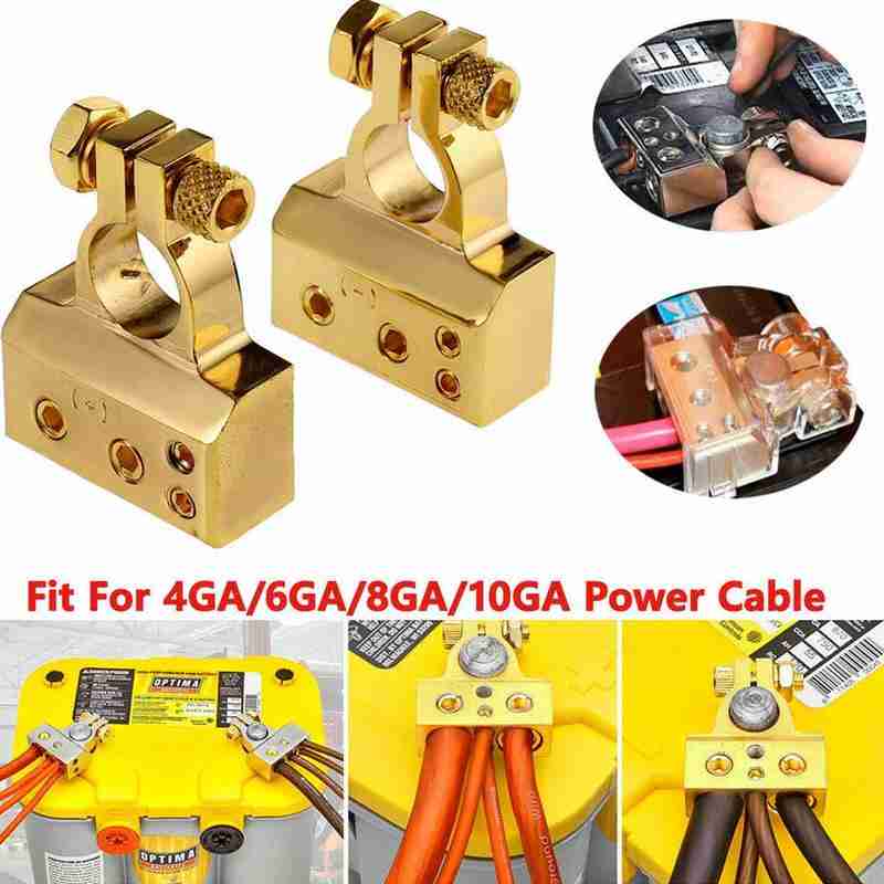Car Battery Terminal Cover Car Battery Clip Connector Audio modified Battery Head,Battery Clip Fit for most car, boat