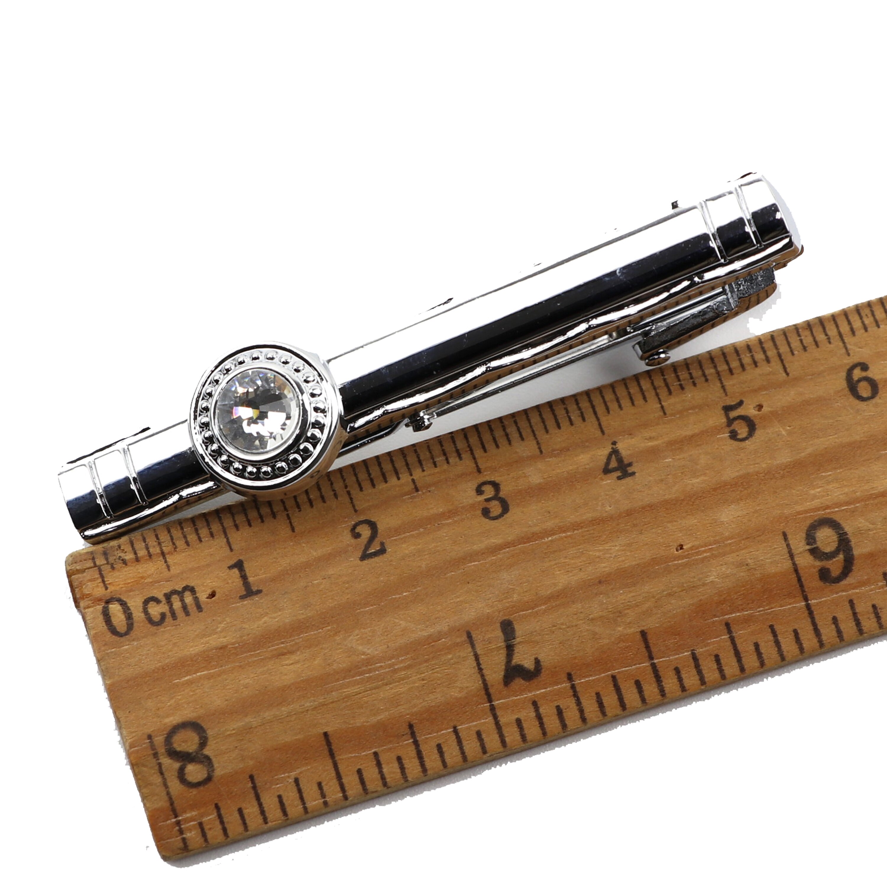 Brand Tie Clip Sieraden Eenvoudige Emaille Mens Business Luxe Bar Pinch Sluiting Tie Pin
