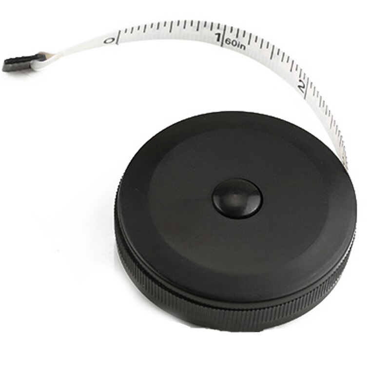 Body Measuring Tape with Tape Measure for Sewing Tailor Fabric Measuring Tape (Retractable Double-Sided Black)
