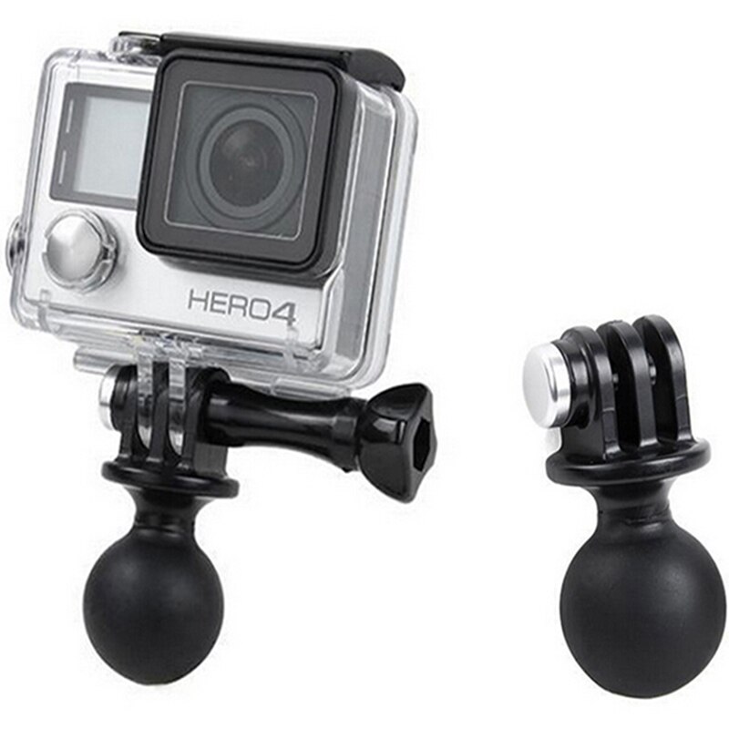 Soporte de RAM para GO PRO, accesorios para GoRro Hero 10, 9, 8, 7, 6, 5, 4, 3/3 + adaptador de cabeza de cardán estilo círculo de bola serie Sj