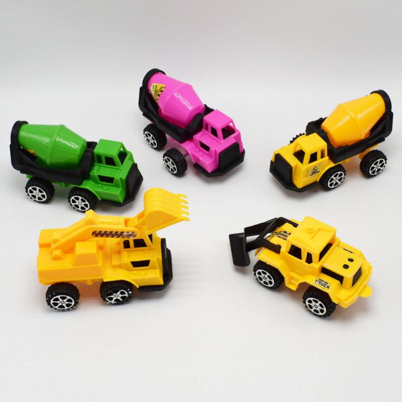 Kids Bulldozer Excavator Toys Inertia Sliding Engineering Vehicle Bulldozer Roller Cement Tank Car Mini Forklift Toy Trucks