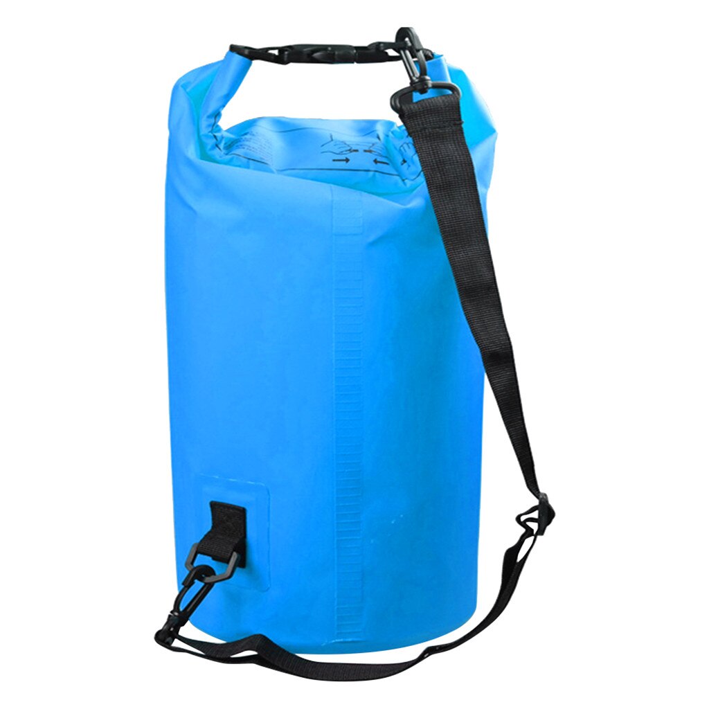 Outdoor Waterproof Dry Sack Folded Storage Bag Travel Swimming Bags Dry For storage bag or auxiliary floating life preserver: Blue