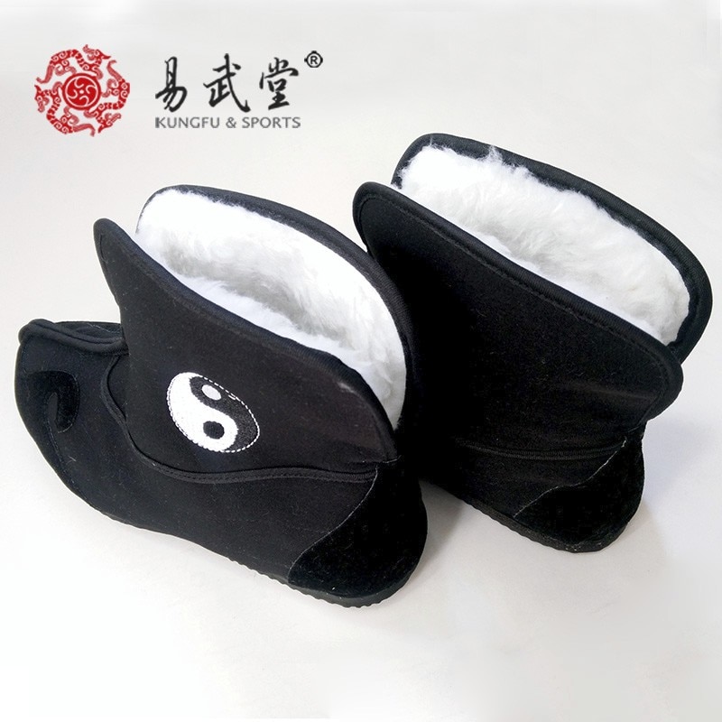 Tai chi-schoenen, chinese vechtsportschoenen, winterschoenen van katoen, antislip kungfu-schoenen en wu shu-schoenen