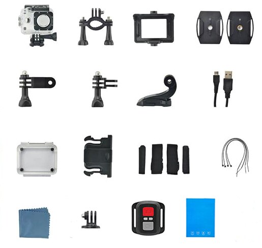 Full HD Waterproof Camera with 170 Degree Wide-angle Lens Support Time-lapse Photo VH99