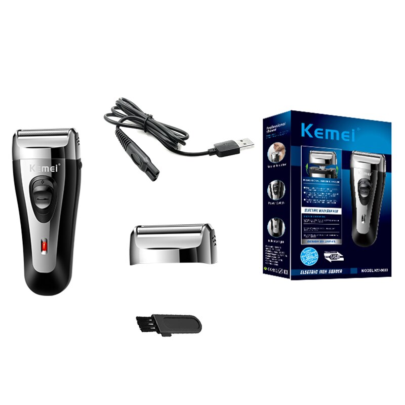 Rasoir électrique pour hommes rechargeable machine à raser barbe stylistes outil de finition rasoir de nettoyage des cheveux