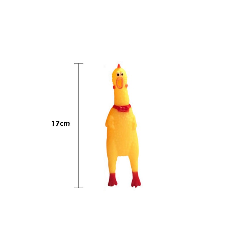 Prank Antistress Screaming Rubber Chicken Pig Squash Squeeze Squeaky Sound Funny Crazy Cool Toys Decompression Tool