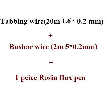 Solar cell tabbing wire Bus bar copper wire rosin flux pen soldering electrical wires diy solar panel kits: 1.6x0.2mm