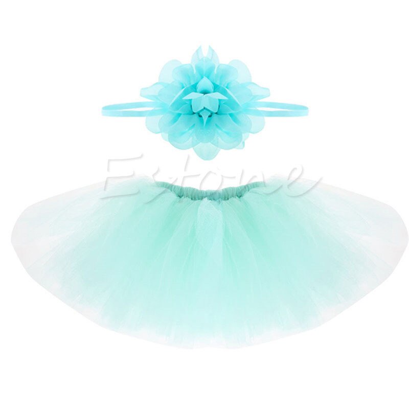 Cute Toddler Newborn Baby Girl Tutu Skirt & Headband Photo Prop Costume Outfit