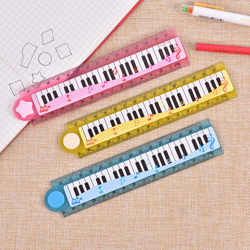 1pcs Office Supplies Music Ruler Rulers Primary School Students Child Painting Measuring Scale Ruler