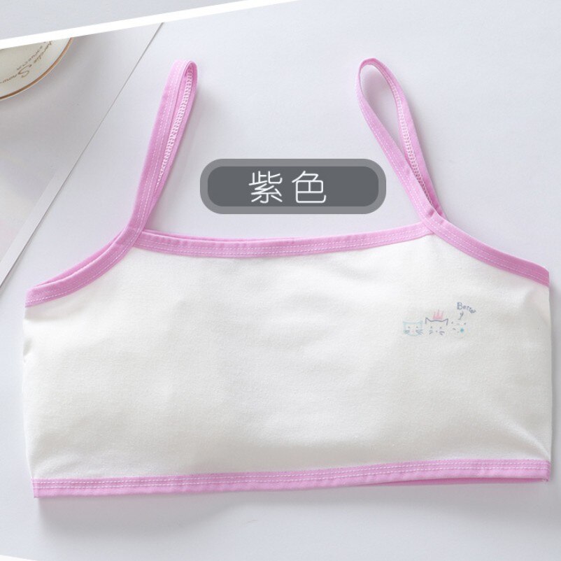 5 pièces filles sous-vêtements respirants coton soutien-gorge fronde avec des lettres pour enfants adolescent formation petit gilet 8-16Y: 5