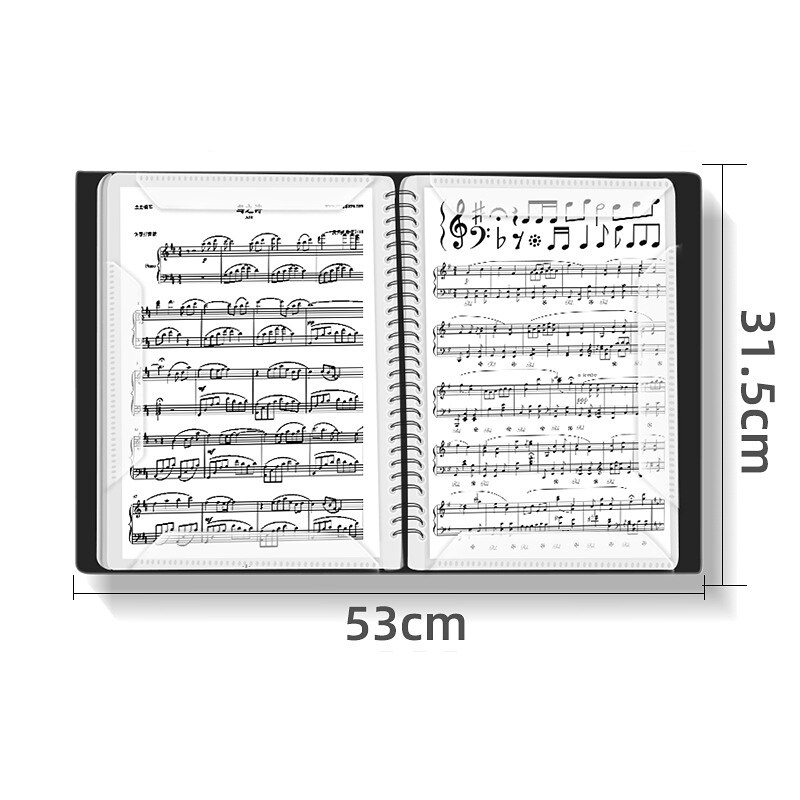 60 Pages A4 Music Practice Notebook Piano Violin Universal Five-line Notebook Music Score Accessories