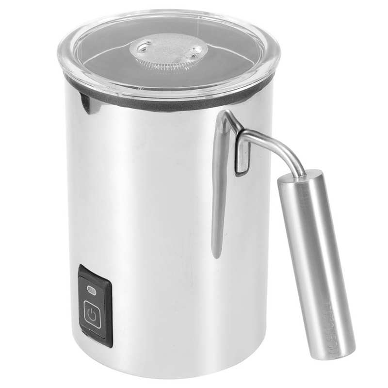 500W elektryczny spieniacz mleka ze stali nierdzewnej śmietanka robić kawy spienianie Foarmer dla Latte gorąca czekolada podgrzewacz robić mleka dom przyrząd kuchenny