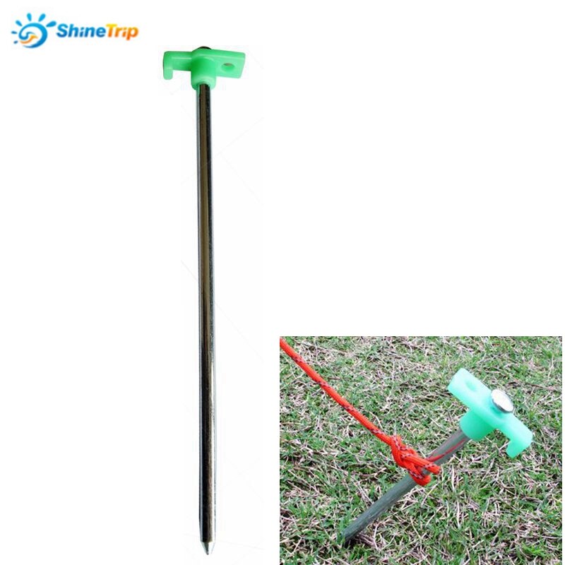 1PC Fluorescerende Haringen Tent Stakes Camping Accessoires Camping Apparatuur Stakes Outdoor Wandelen Accessoires Beach Supplies