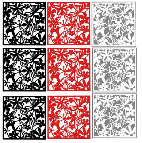 6pc Curtain wall panels hanging screen mobile living room entrance minimalist Chinese folding screen