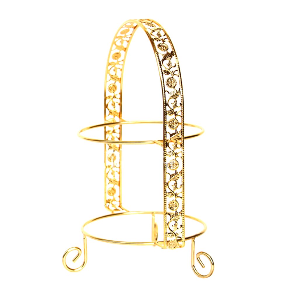 Double Layer Metal Cake Stand Arch-Shaped Display Cake Tray Rack Fruit Cupcake Stand Decorations Dessert Pedestal Wedding Party