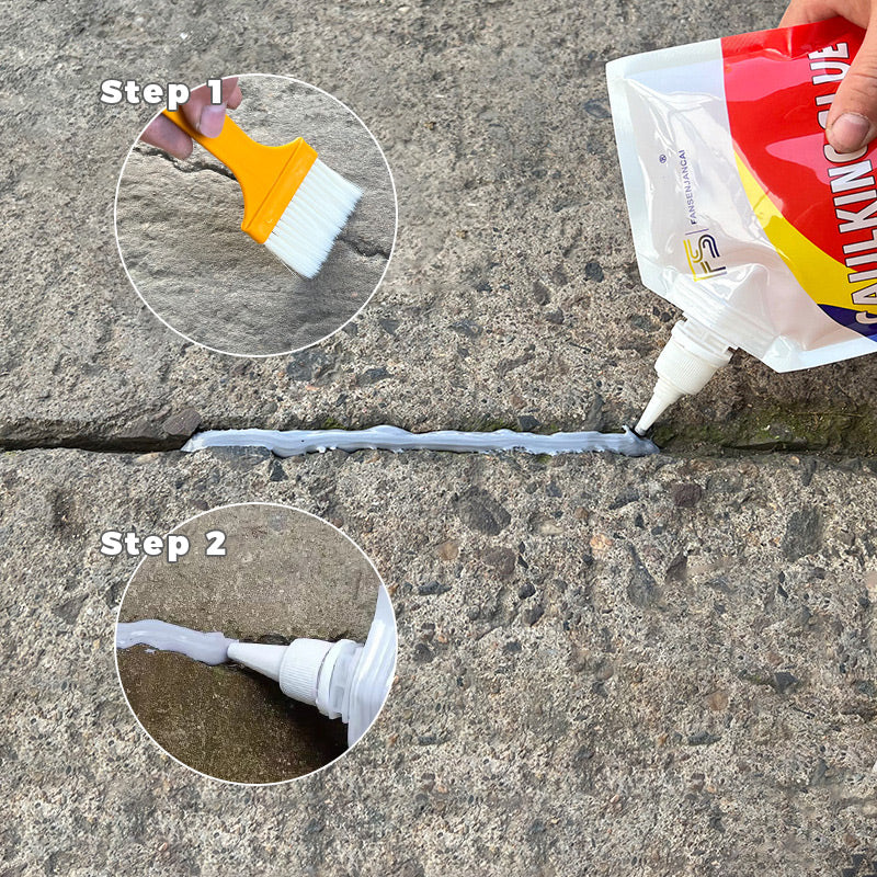 500g Slab Concrete Crack Waterproof Repair Sealant Cement Crack Repair Sealant Glue Roof Wall Floor Leak Filling Sealing Materia