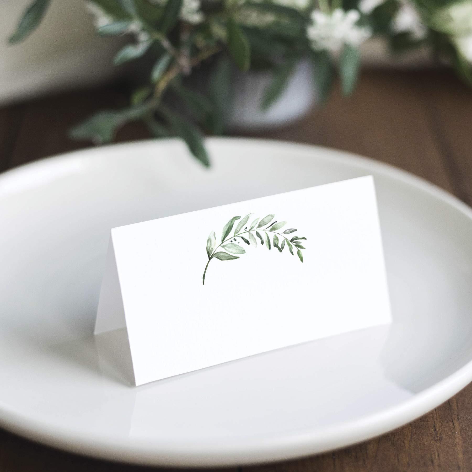 20/50/100 Stück einfache frische Pflanze Hochzeit Sitznummer Tischkarte Name Tischkarte Weihnachten Geburtstag Bankett Party Grußkarte