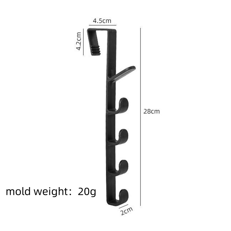 1/5/10 stuks achter de deur kapstok hanger achter de deur kast kledingkast slaapzaal deur haak opbergrek