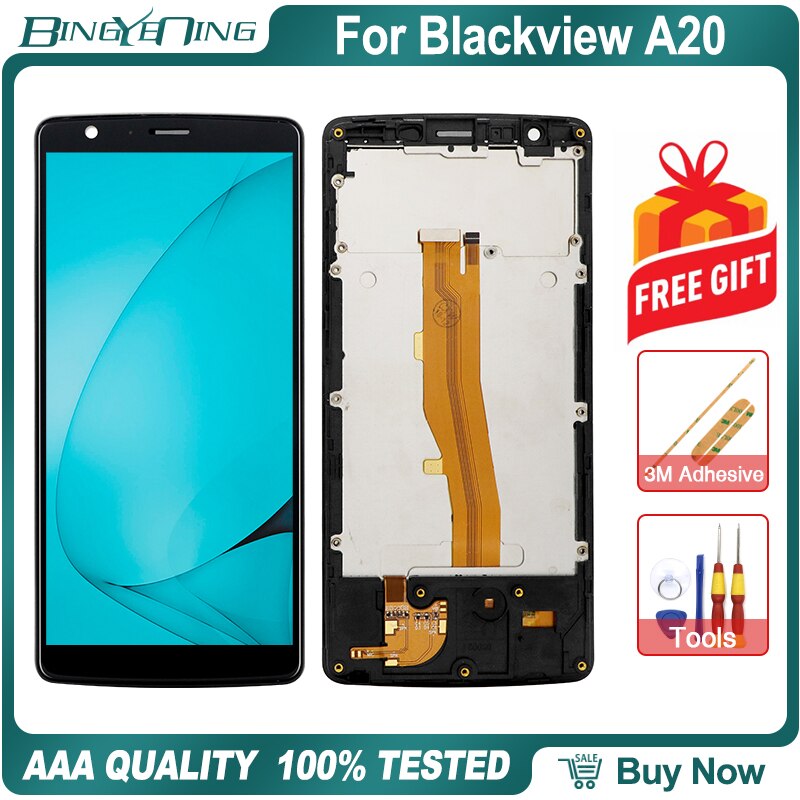 100% nowy oryginalny dla Blackview A10/A20/A20 Pro/A30/A60/A60 Pro/A80/A80 Pro/A8max montaż ekranu + zamienny zestaw ramy: A20 With Frame