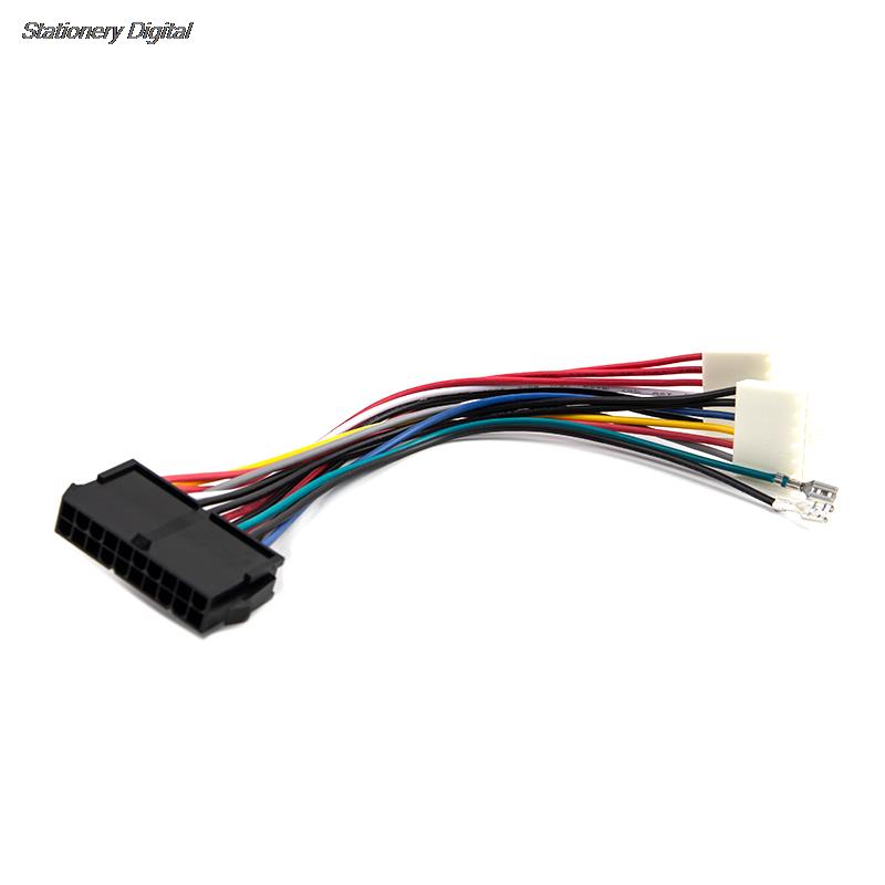 Cable de alimentación ATX de 20 pines a 2 puertos, convertidor de 6 pines para ordenador, 286, 386, 486