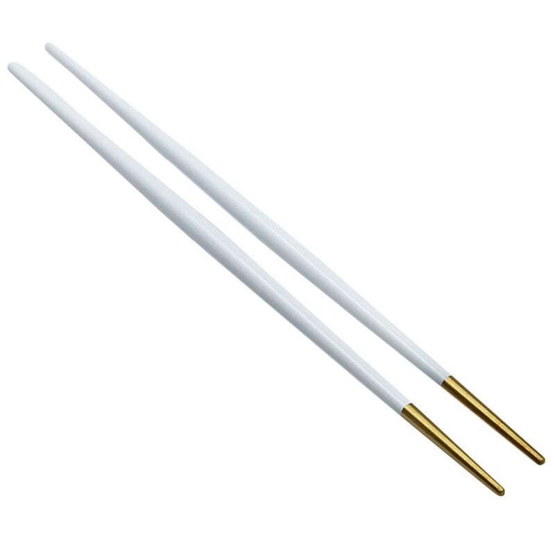 1 par lyxiga 304 rostfria ätpinnar titan guld ros sushi hashi färgglada kinesiska japanska ätpinnar