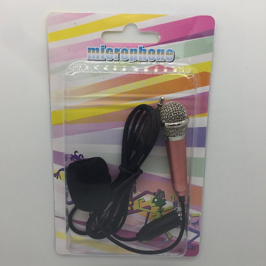 Mobile Phone Microphone 3.5mm Jack Plug Mini Condenser With Studio Voice Sing Microphone With Earphone